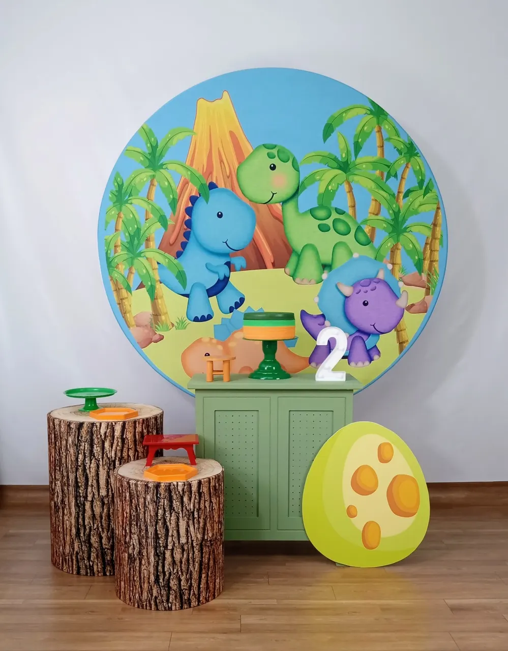 Kit Prata Dinossauro Baby